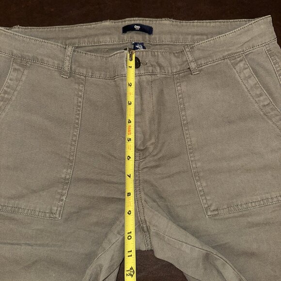 Gap Womens Gray Denim Pants With Pockets & Ankle Zippers Size 12 - Picture 6 of 7